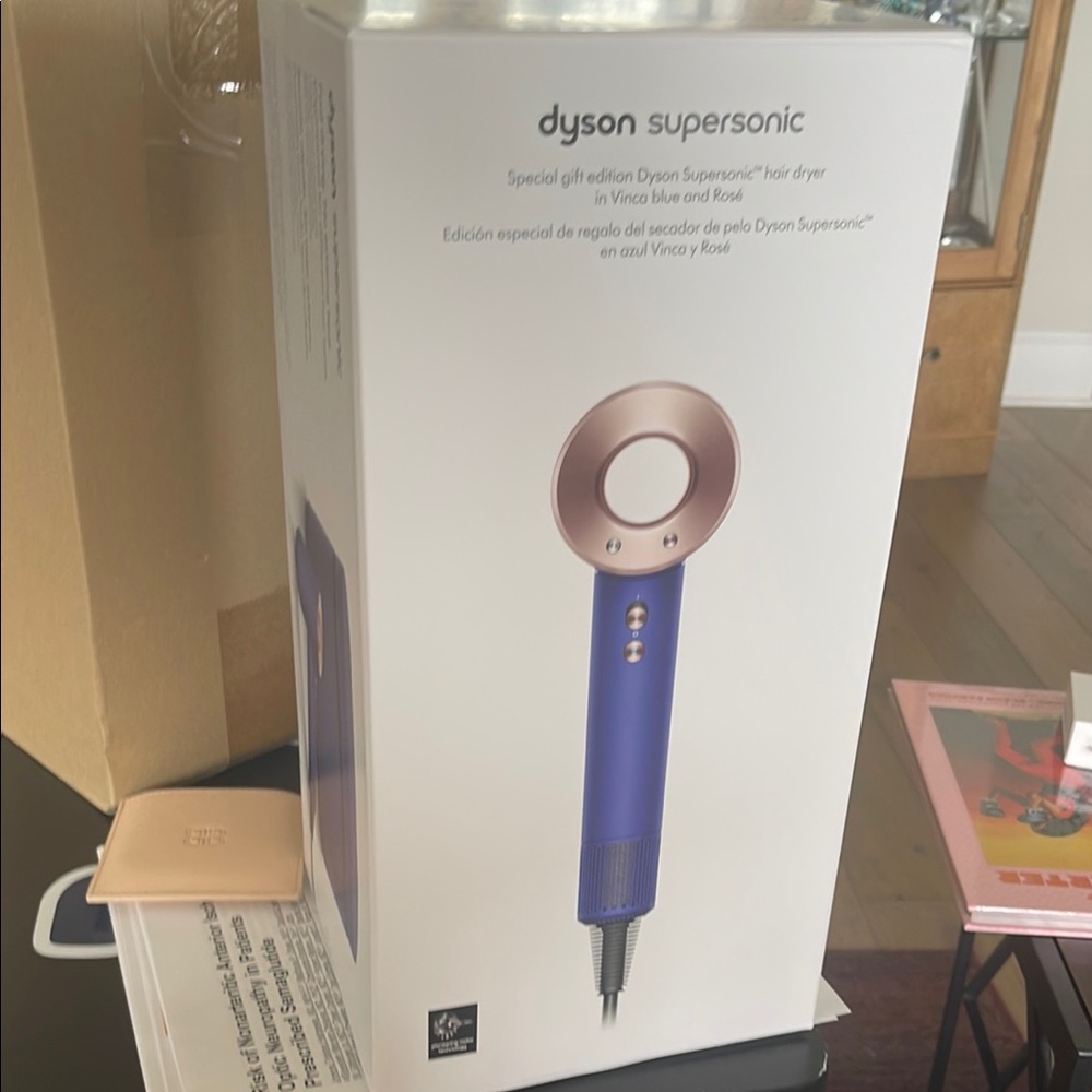 Dyson Supersonic Hair Dryer in Blue and Rose Gold